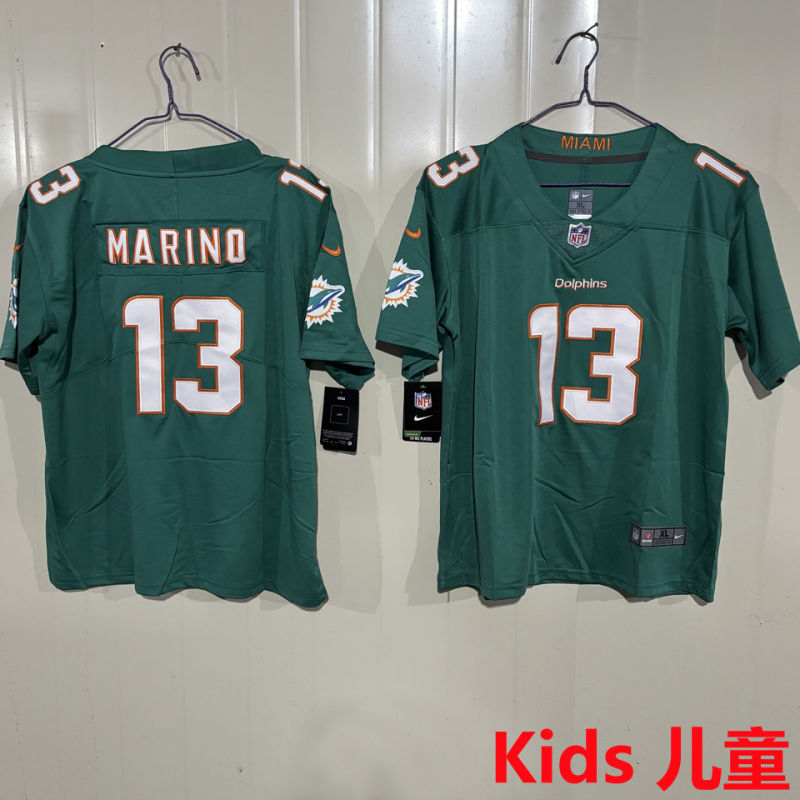 MARINO #13 Miami Dolphins Kids NFL Jersey