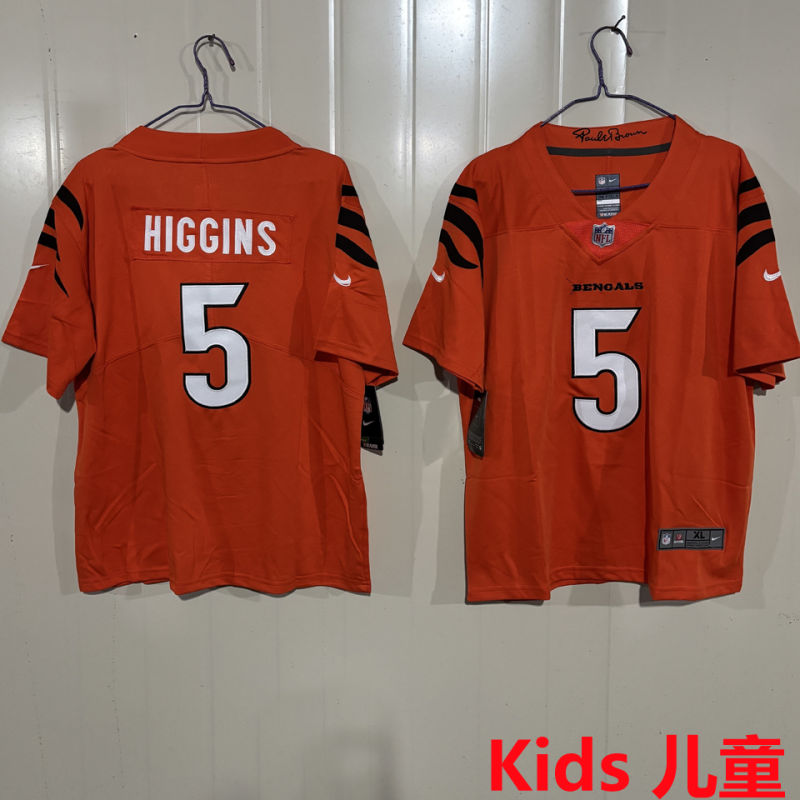 HIGGINS #5 Cincinnati Bengals Kids NFL Jersey