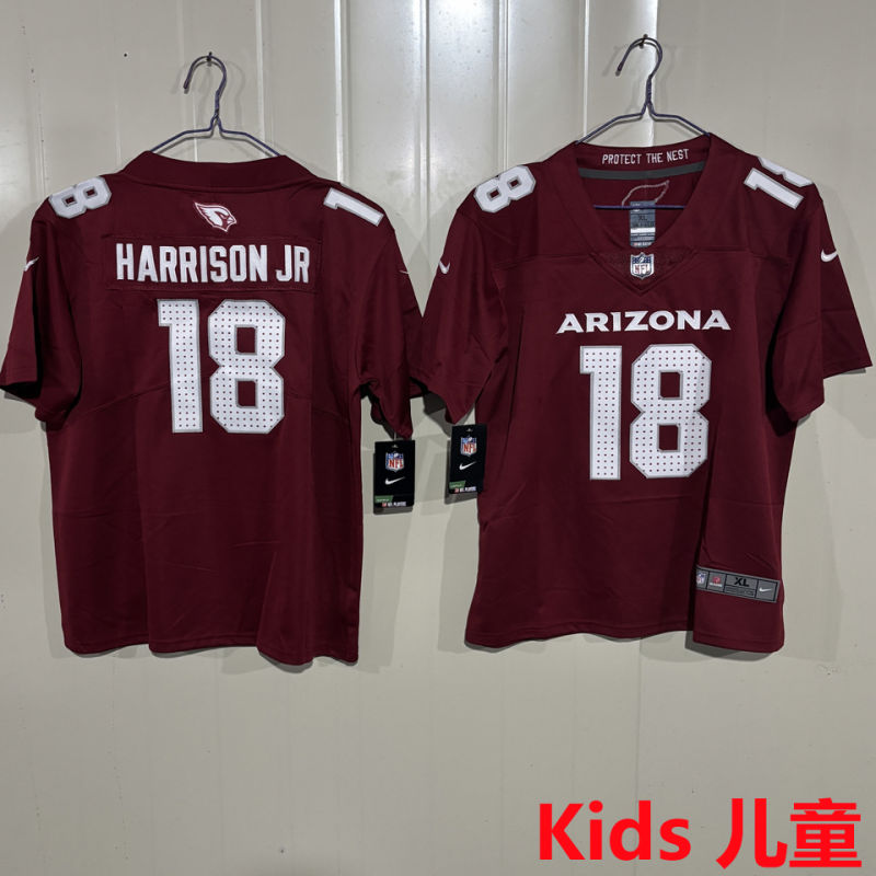 HARRISON JR 18 Arizona Cardinals Kids NFL Jersey