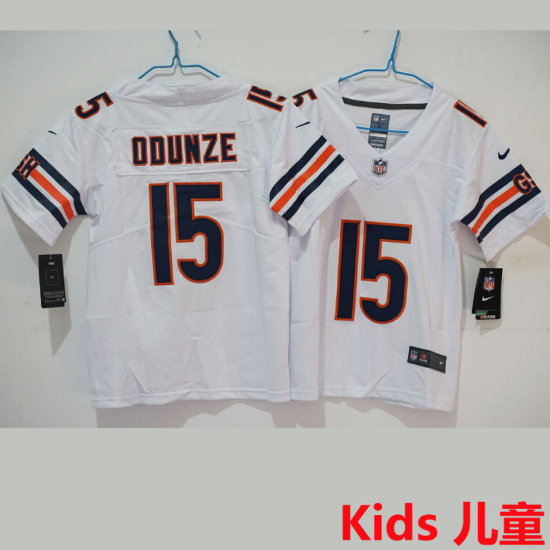 ODUNZE #15 Chicago Bears Kids NFL Jersey