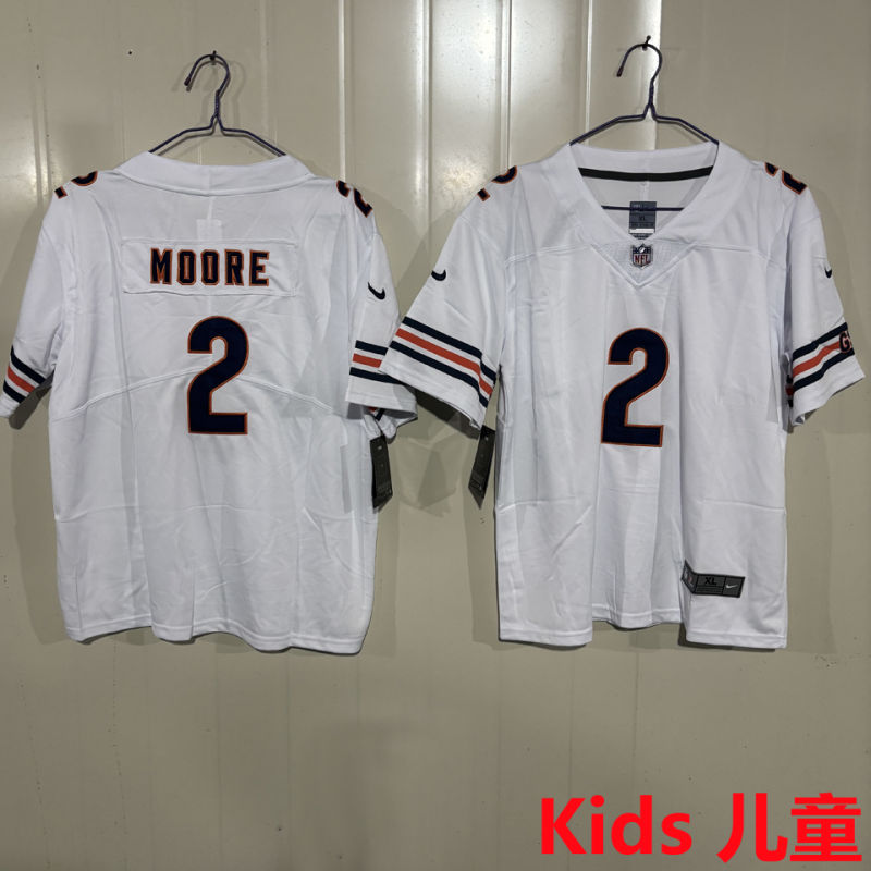 MOORE #2 Chicago Bears Kids NFL Jersey