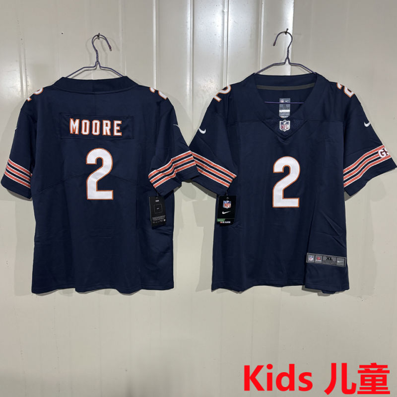 MOORE #2 Chicago Bears Kids NFL Jersey