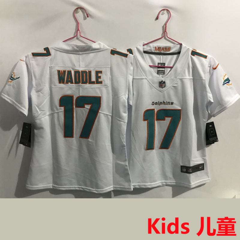 WADDLE #17 Miami Dolphins Kids NFL Jersey