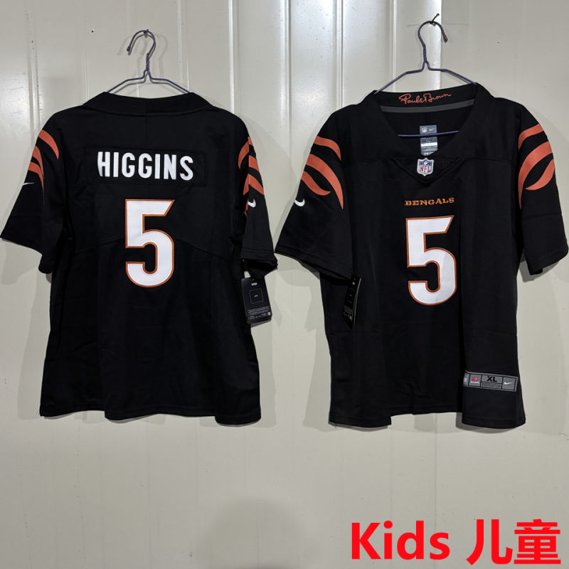 HIGGINS #5 Cincinnati Bengals Kids NFL Jersey