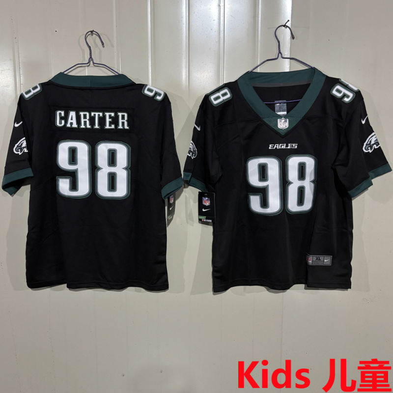 CARTER #98 Philadelphia Eagles Kids NFL Jersey