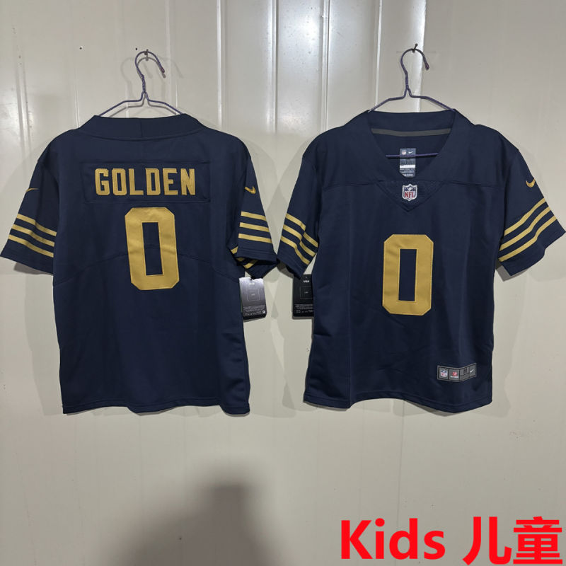 GOLDEN #0 Green Bay Packers Kids NFL Jersey