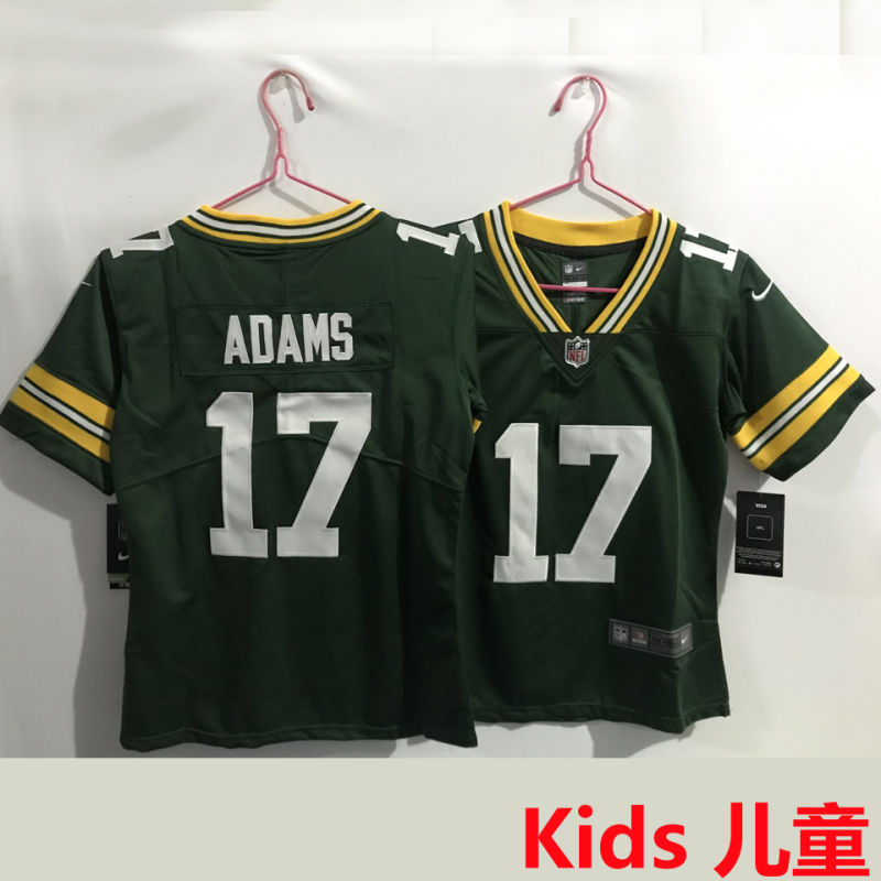 ADAMS #17 Green Bay Packers Kids NFL Jersey