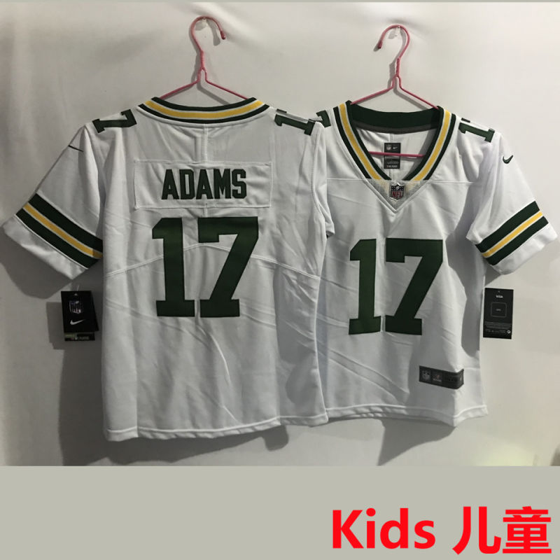 ADAMS #17 Green Bay Packers Kids NFL Jersey