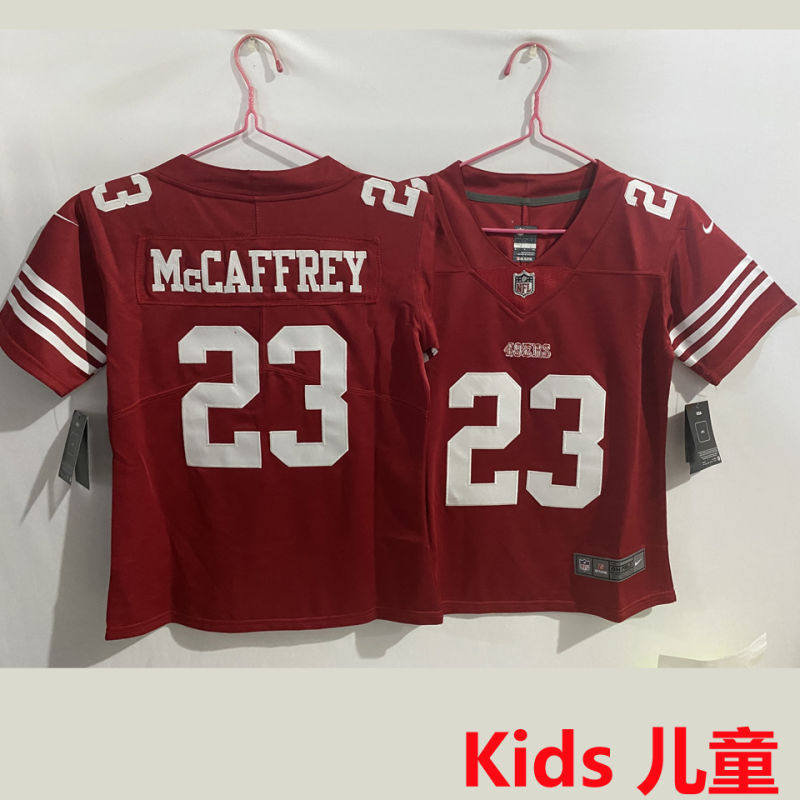 McCAFFREY #23 San Francisco 49ers Kids NFL Jersey #49