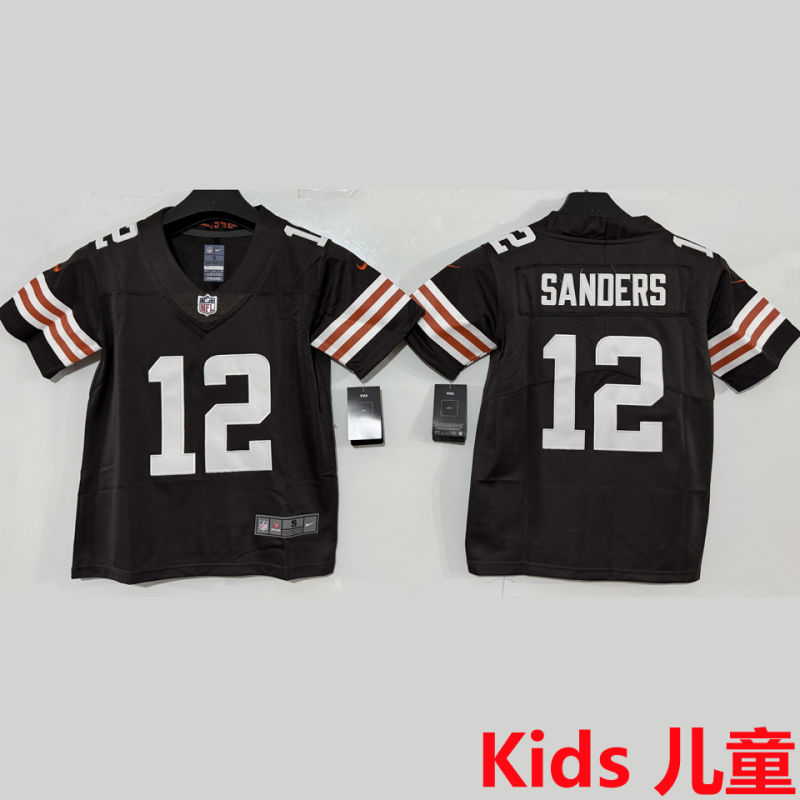 SANDERS #12 Cleveland Browns Kids NFL Jersey