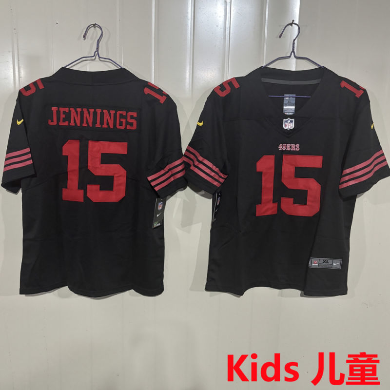 JENNINGS #15 San Francisco 49ers Kids NFL Jersey #49