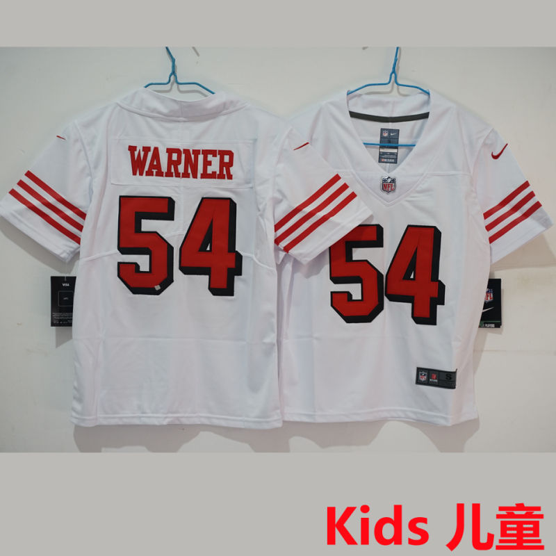 WARNER #54 San Francisco 49ers Kids NFL Jersey #49