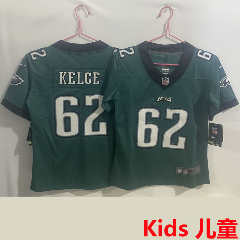 KELCE #62 Philadelphia Eagles Kids NFL Jersey