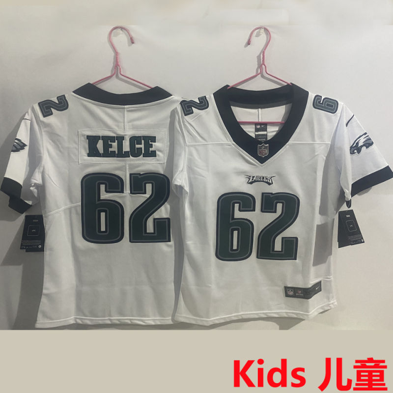 KELCE #62 Philadelphia Eagles Kids NFL Jersey