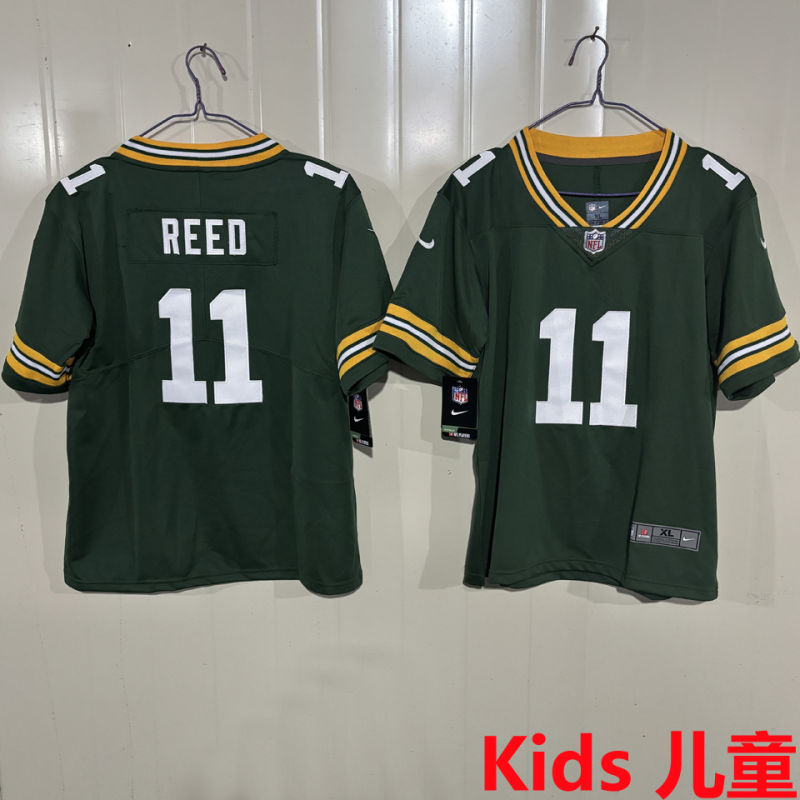 REED #11 Green Bay Packers Kids NFL Jersey