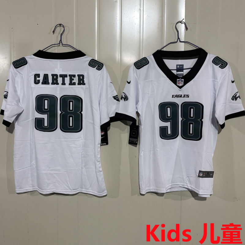 CARTER #98 Philadelphia Eagles Kids NFL Jersey