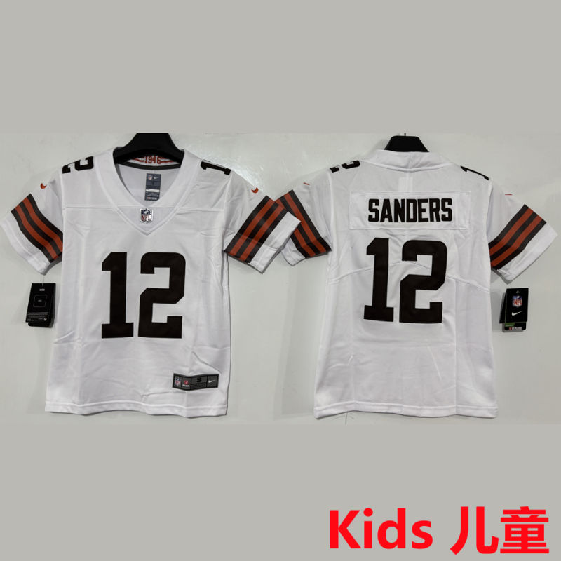SANDERS #12 Cleveland Browns Kids NFL Jersey