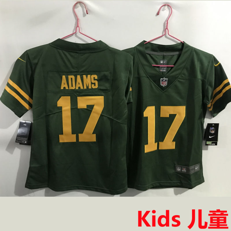 ADAMS #17 Green Bay Packers Kids NFL Jersey
