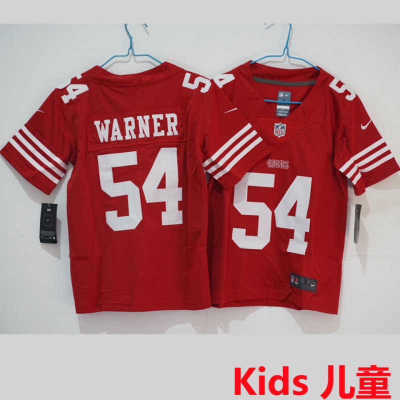 WARNER #54 San Francisco 49ers Kids NFL Jersey #49