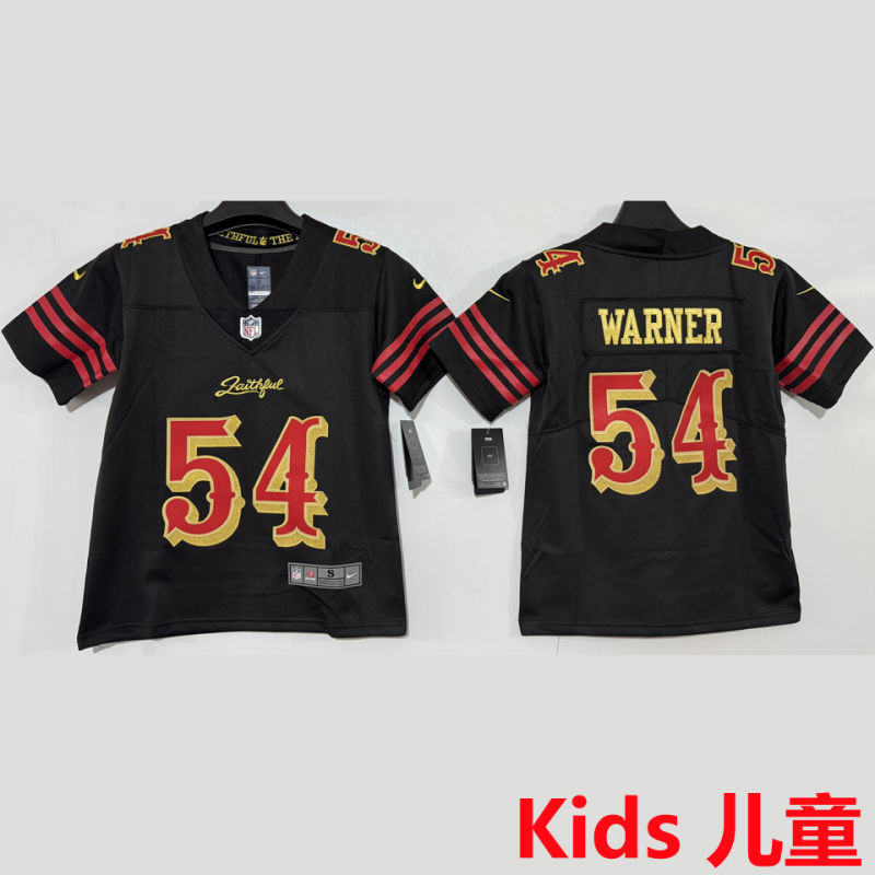 WARNER #54 San Francisco 49ers Kids NFL Jersey #49