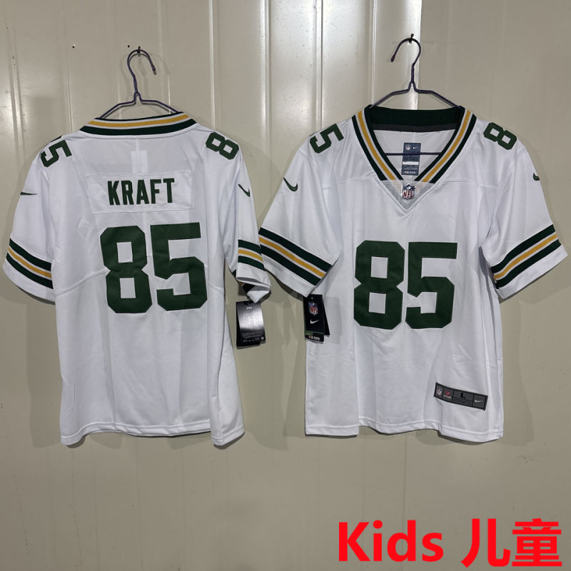 KRAFT #85 Green Bay Packers Kids NFL Jersey