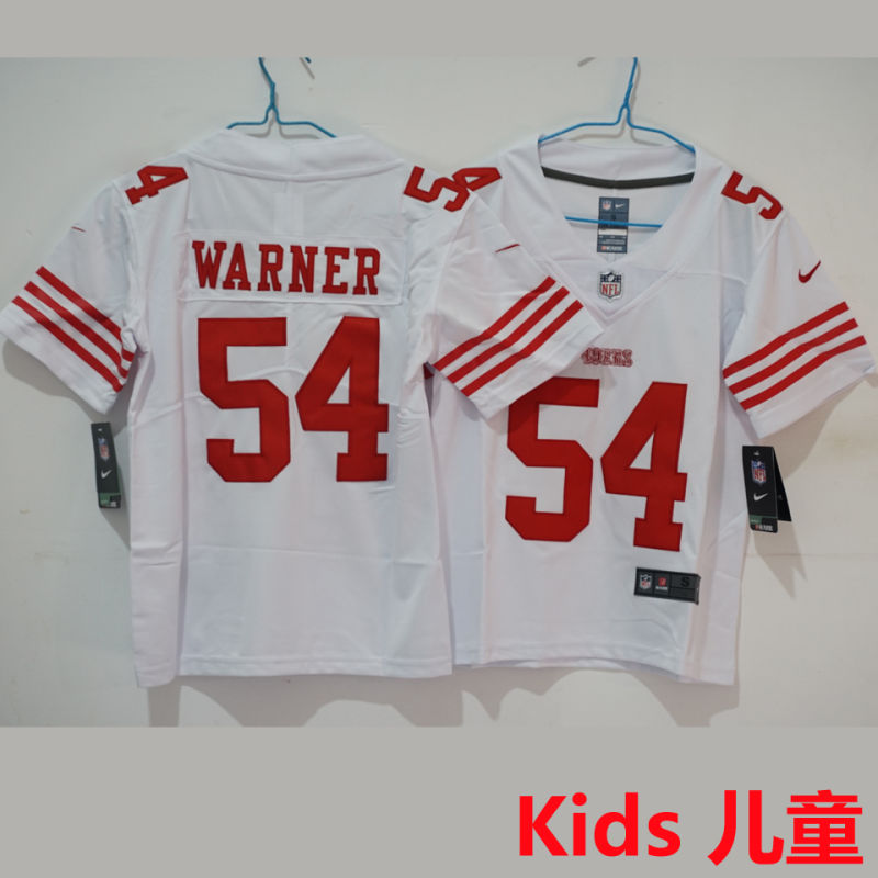 WARNER #54 San Francisco 49ers Kids NFL Jersey #49
