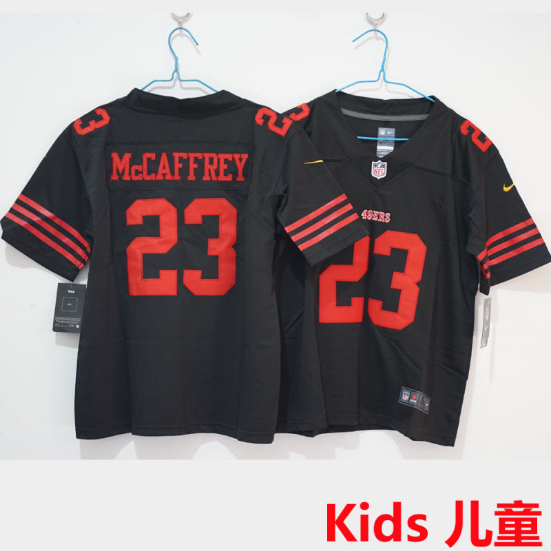 McCAFFREY #23 San Francisco 49ers Kids NFL Jersey #49