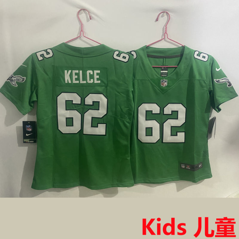 KELCE #62 Philadelphia Eagles Kids NFL Jersey