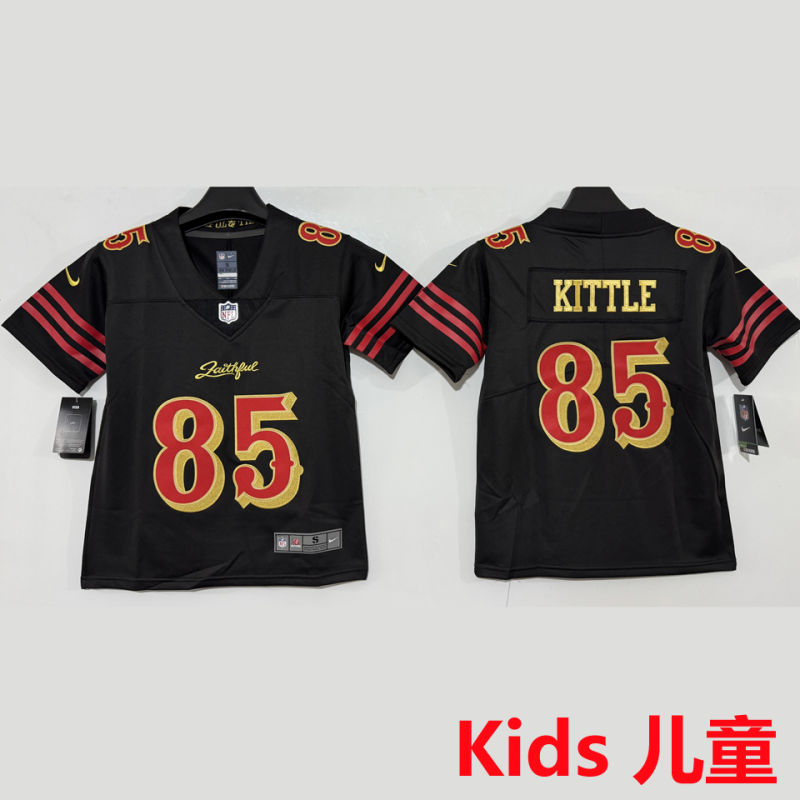 KITTLE #85 San Francisco 49ers Kids NFL Jersey #49