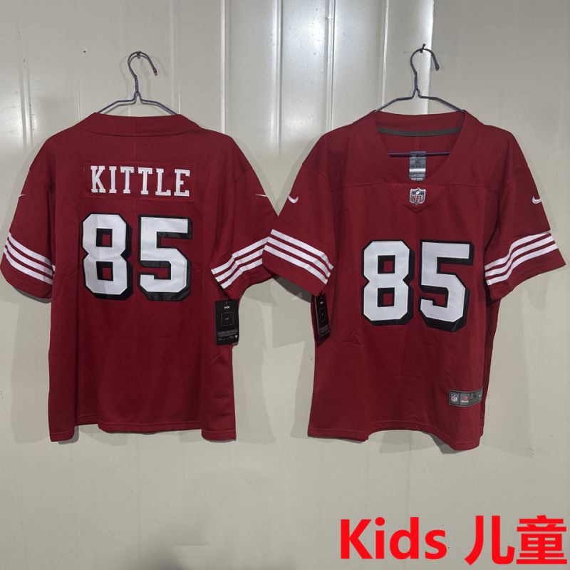 KITTLE #85 San Francisco 49ers Kids NFL Jersey #49