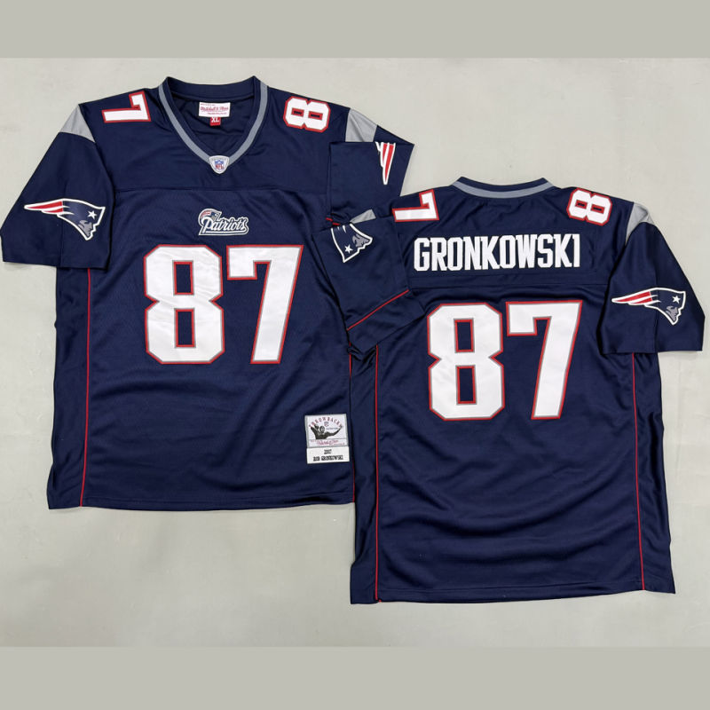 GRONKOWSKI #87 Men's New England Patriots Retro NFL Jersey