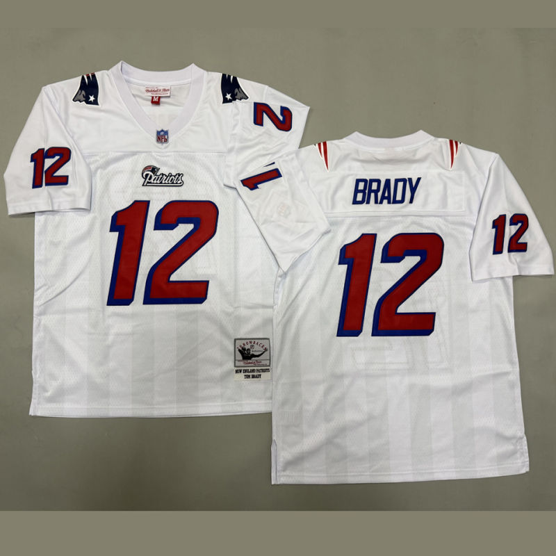 BRADY #12 Men's New England Patriots Retro NFL Jersey