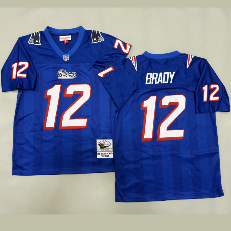 BRADY #12 Men's New England Patriots Retro NFL Jersey