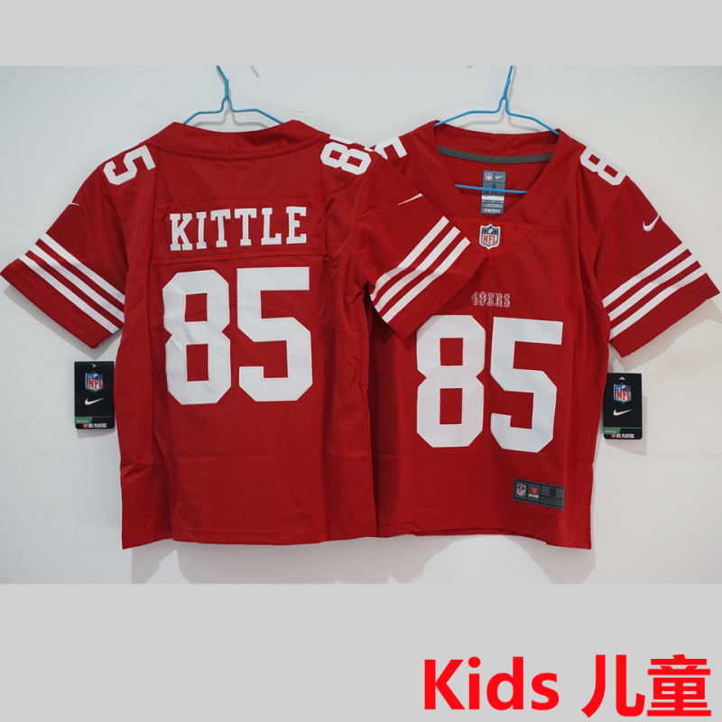 KITTLE #85 San Francisco 49ers Kids NFL Jersey #49