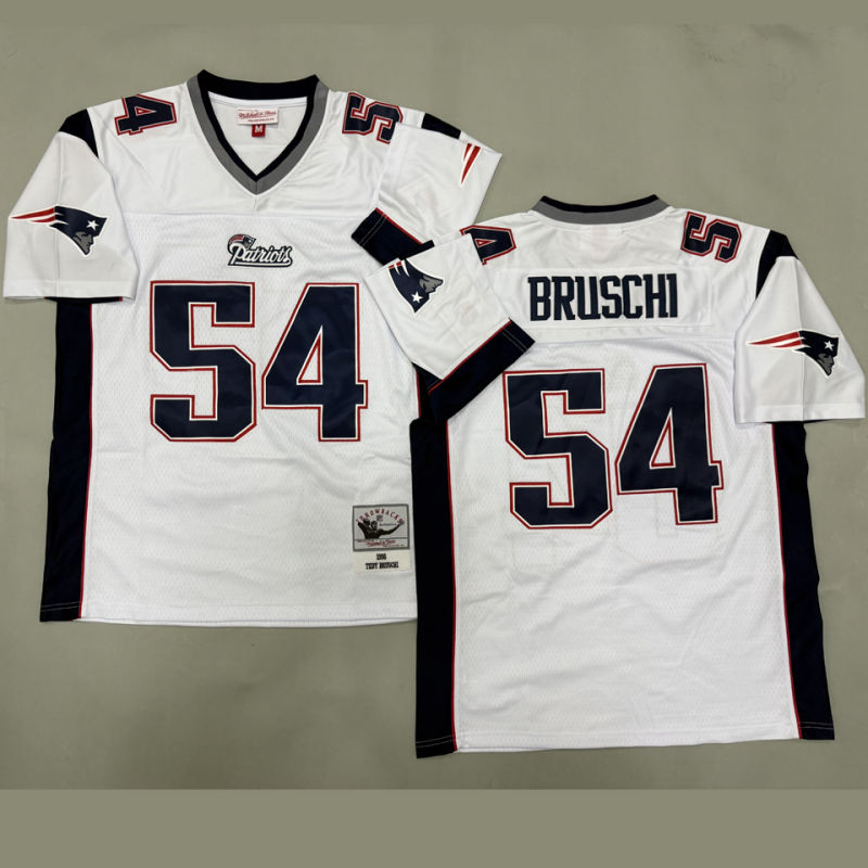 BRUSCHI #54 Men's New England Patriots Retro NFL Jersey