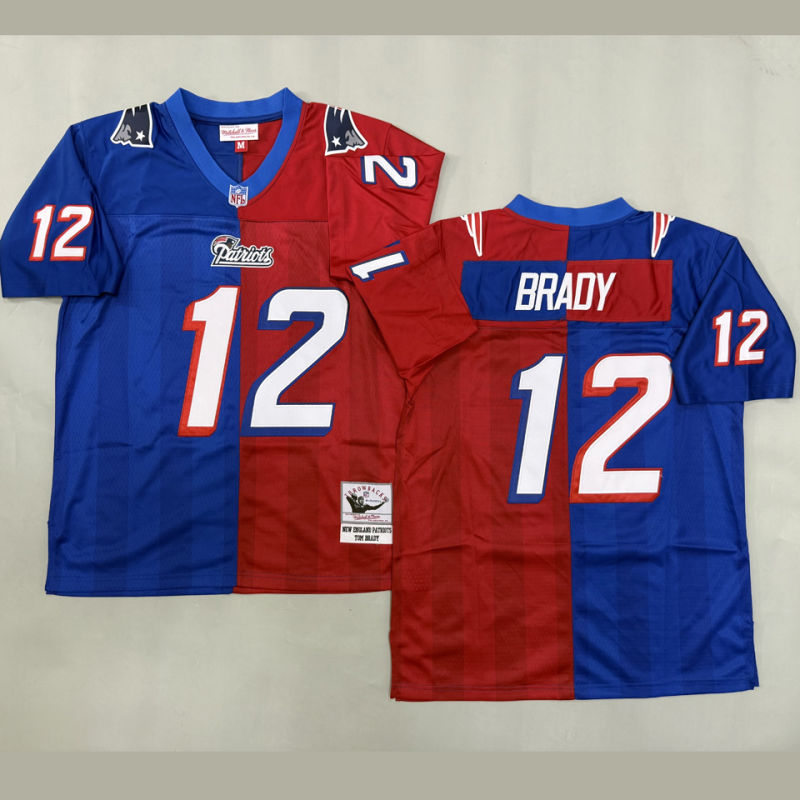 BRADY #12 Men's New England Patriots Retro NFL Jersey