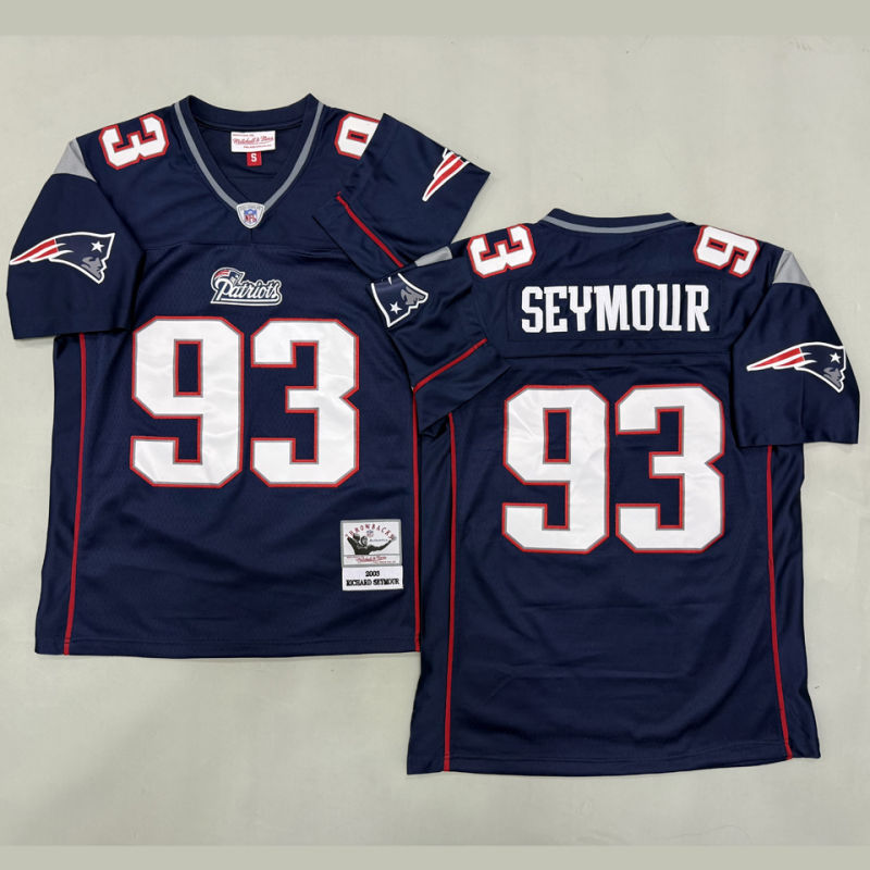 SEYMOUR #93 Men's New England Patriots Retro NFL Jersey