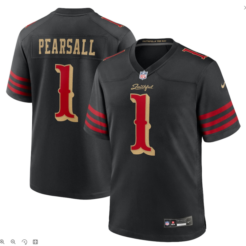 PEARSALL #1 Men's San Francisco 49ers NFL Jersey #49