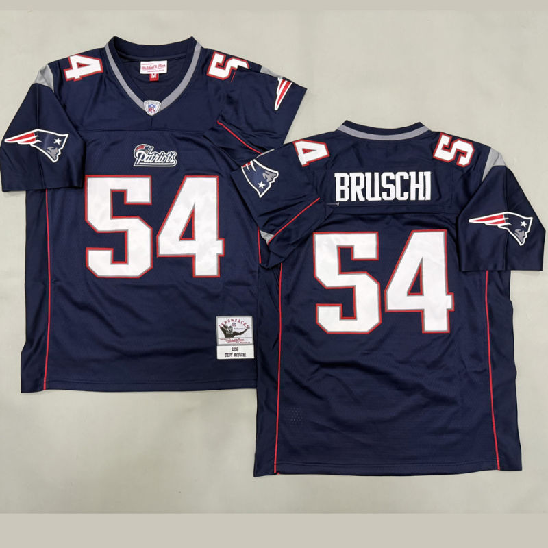 BRUSCHI #54 Men's New England Patriots Retro NFL Jersey