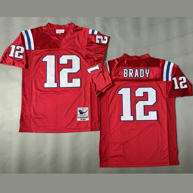 BRADY #12 Men's New England Patriots Retro NFL Jersey