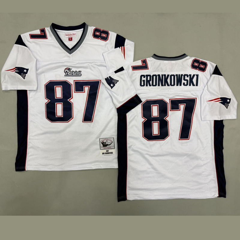 GRONKOWSKI #87 Men's New England Patriots Retro NFL Jersey