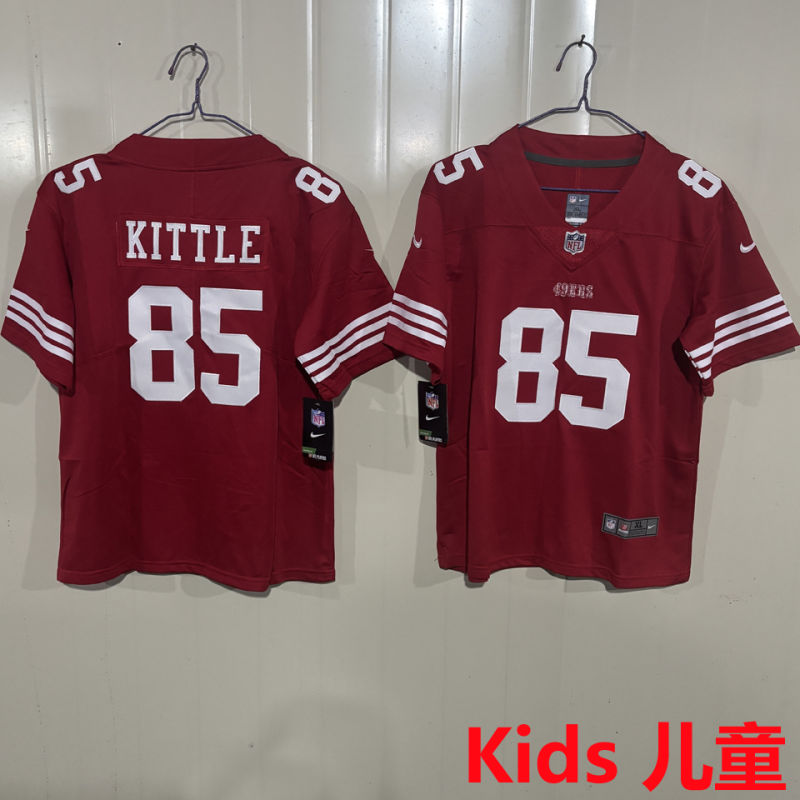 KITTLE #85 San Francisco 49ers Kids NFL Jersey #49