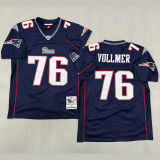 VOLLMER #76 Men's New England Patriots Retro NFL Jersey 爱国者