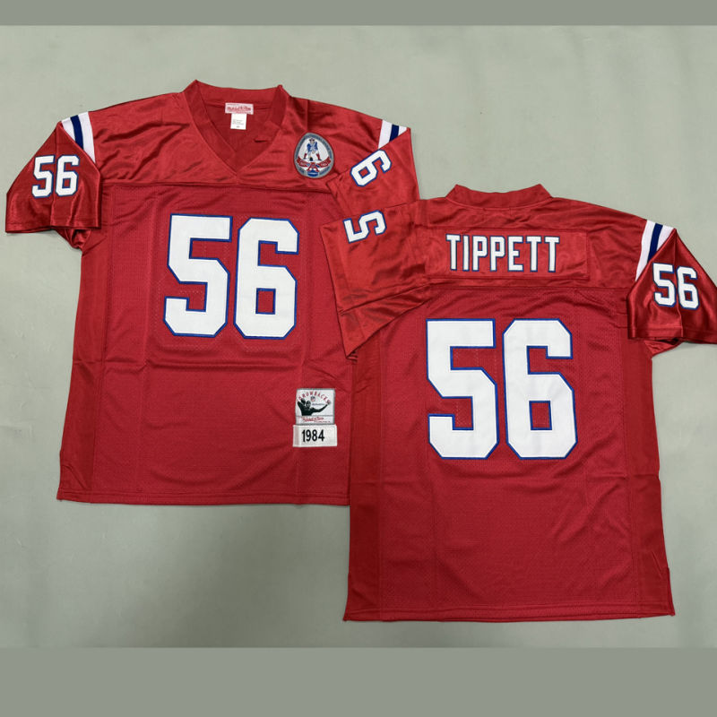 TIPPETT #56 Men's New England Patriots Retro NFL Jersey