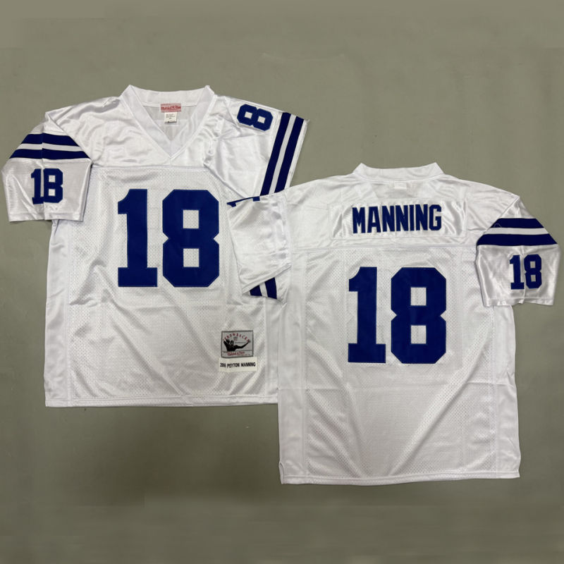 MANNING #18 Men's Indianapolis Colts Retro NFL Jersey