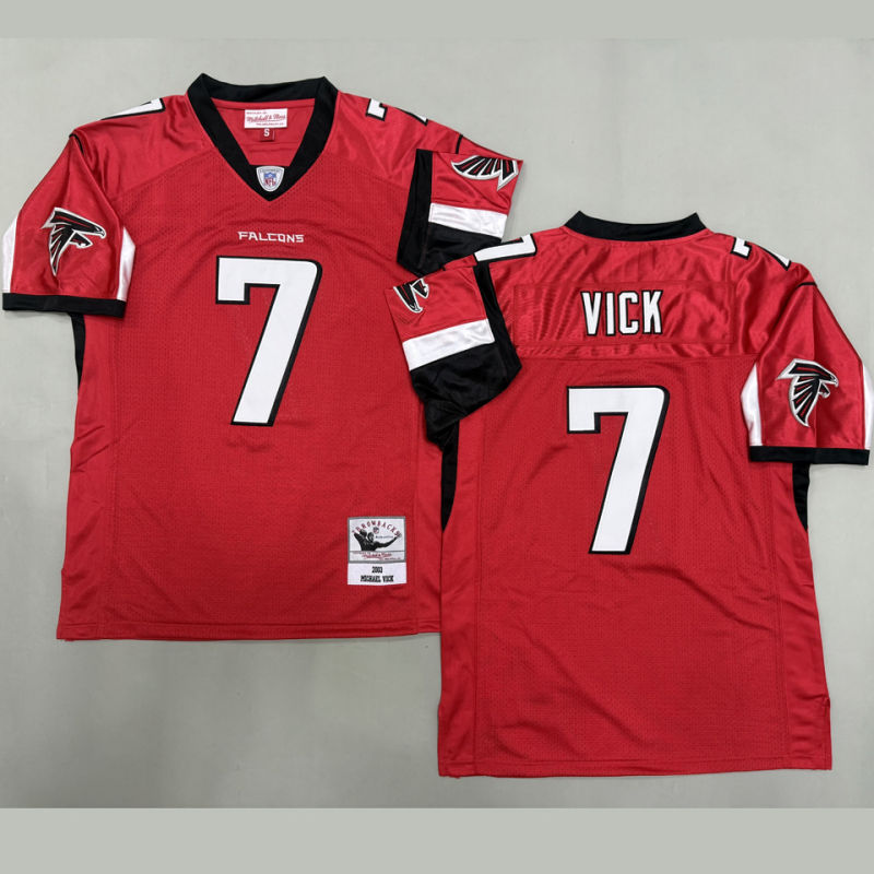 VICK #7 Men's Atlanta Falcons Retro NFL Jersey