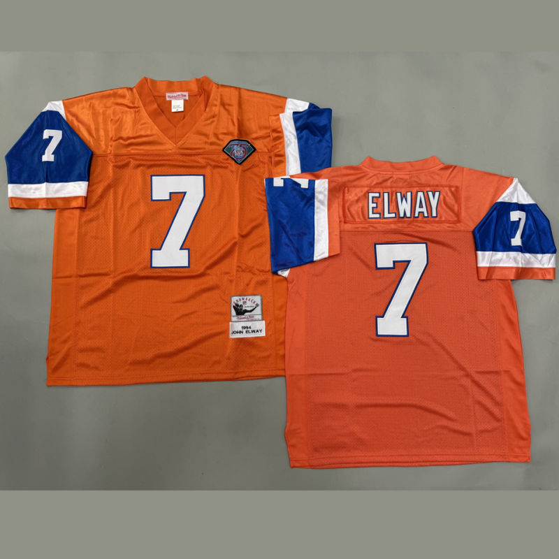 ELWAY #7 Men's Denver Broncos Retro NFL Jersey