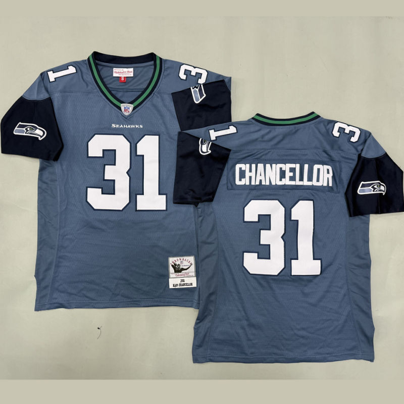 CHANCELLOR #31 Seattle Seahawks Retro NFL Jersey