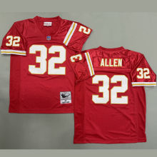 ALLEN #32 Men's Kansas City Chiefs Retro NFL Jersey 酋长