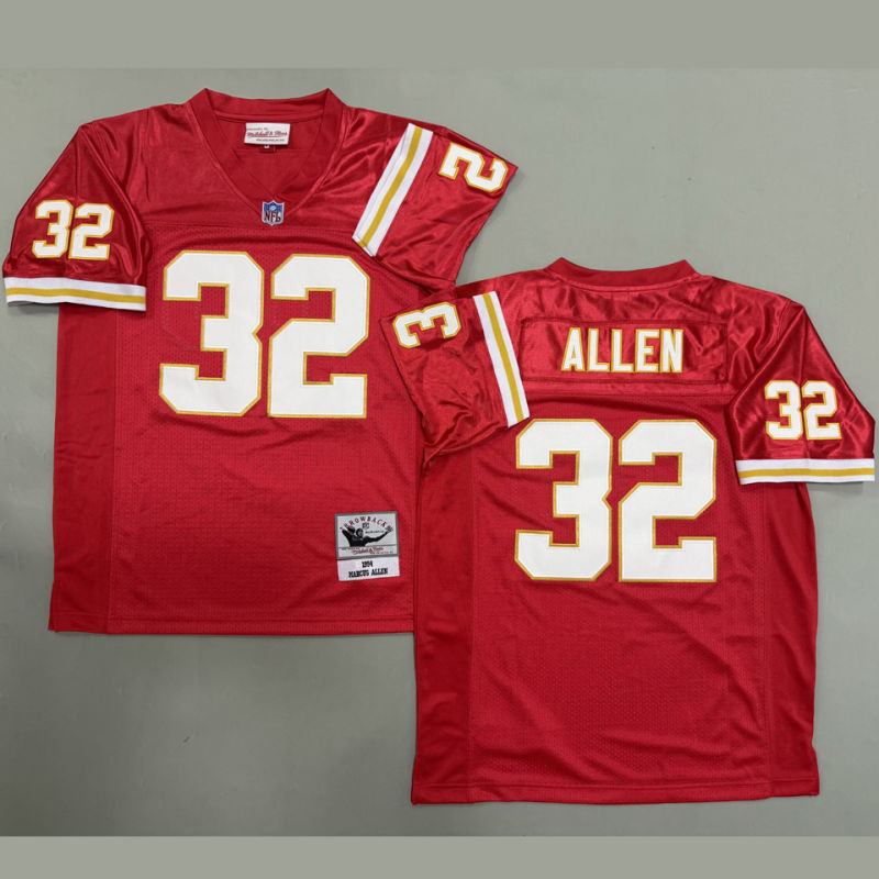 ALLEN #32 Men's Kansas City Chiefs Retro NFL Jersey